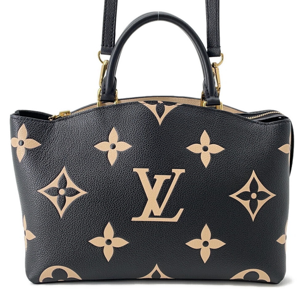 Louis Vuitton Bicolor Monogram Empreinte Palais Handbag Bag Black